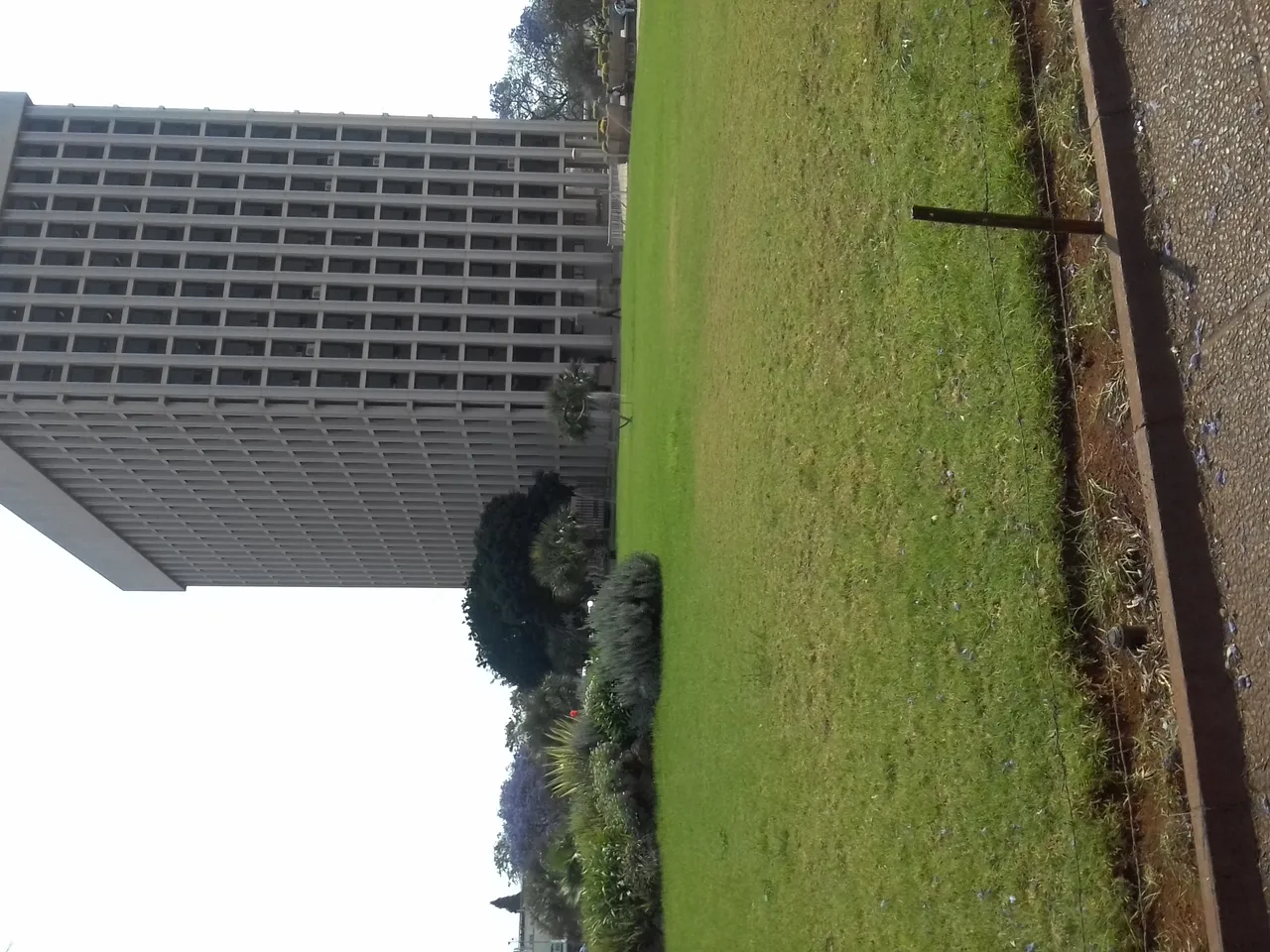 The grounds outside Bulawayo City Hall